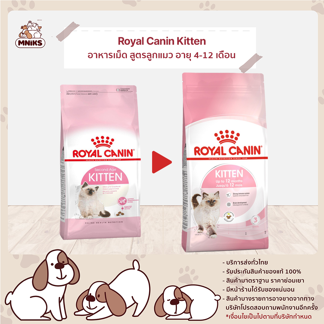 Royal Canin Kitten อาหารเม็ด สูตรลูกแมว อายุ 4-12 เดือน - บริษัท  มนูญเพ็ทช็อป บาย ไอเคเอส จํากัด