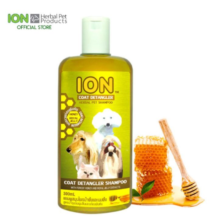 ION HN500 ROYAL JELLY Coat Detangler Shampoo 500ml แชมพูสมุนไพรสัตว์เลี้ยงไออ้อน สูตรน้ำผึ้ง