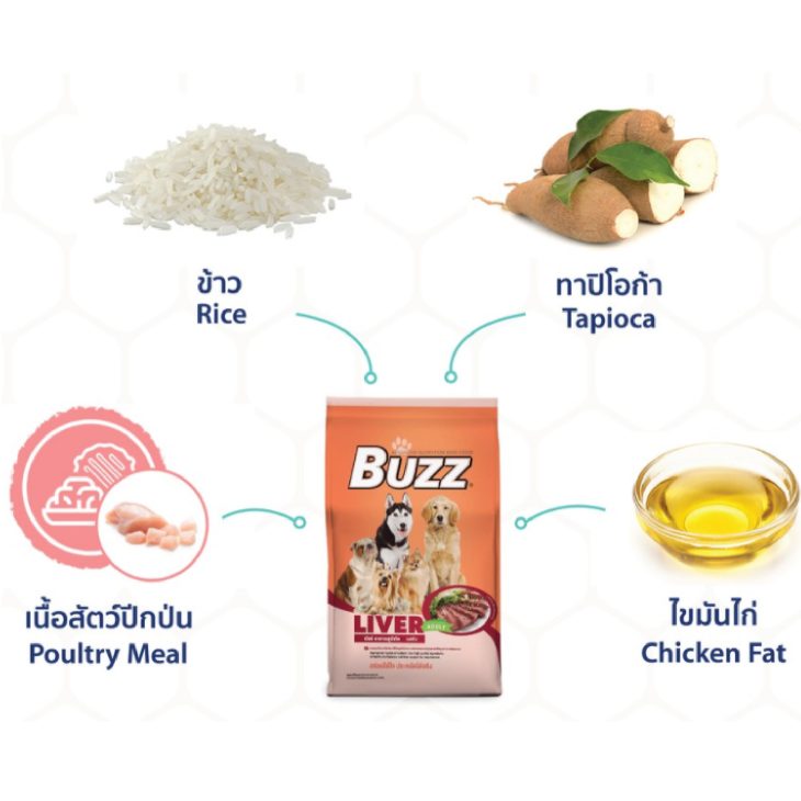 Buzz อาหารสุนัขโต Advanced Nutrition Dog Food - Image 4