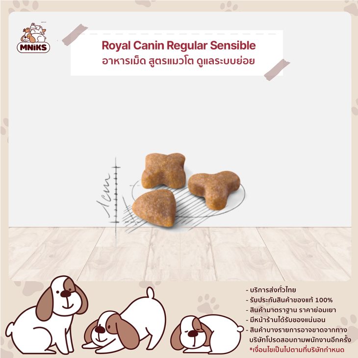 Royal Canin Sensible อาหารเม็ด สูตรแมวโต ดูแลระบบย่อยอาหาร - Image 2