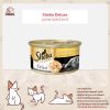 Sheba Deluxe อาหารแมวเปียก แบบกระป๋อง รสทูน่ากุ้งในเกรวี่